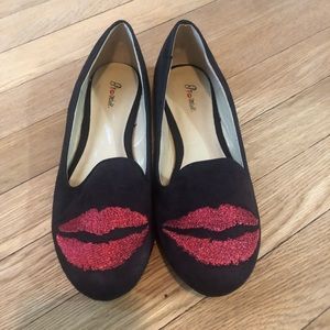💋Lip print flats💋